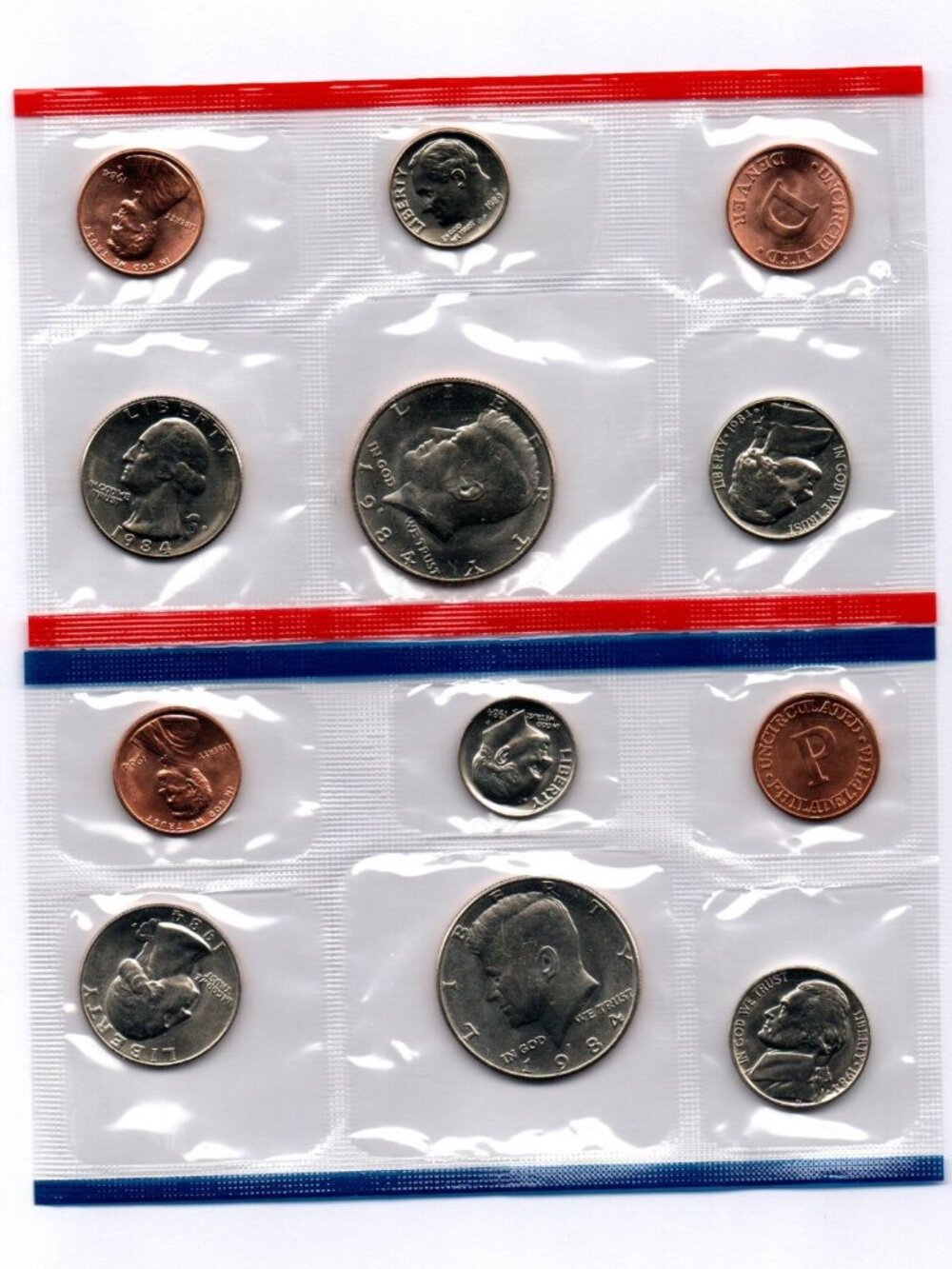 1987-P&D Uncirculated Set... 10 Coin Set... In Original US Mint Packaging